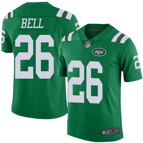 New York Jets Limited Green Youth LeVeon Bell Jersey NFL Football 26 Rush Vapor Untouchable